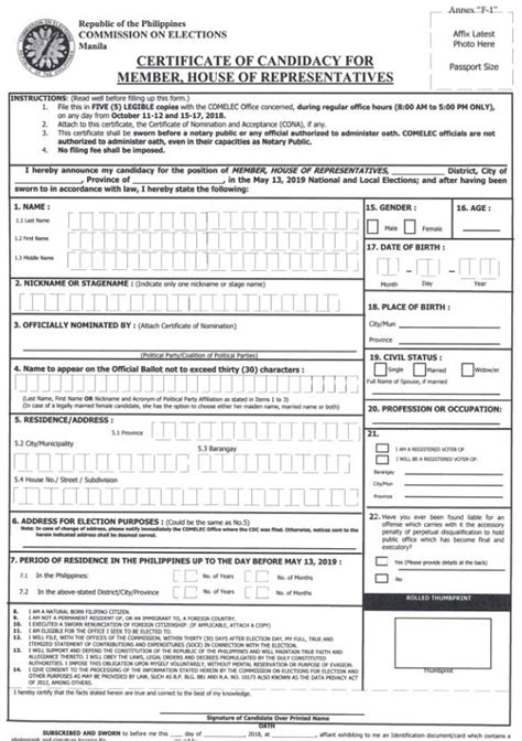 soce form 2023 sample|Comelec releases downloadable COC forms for BSKE 2023.